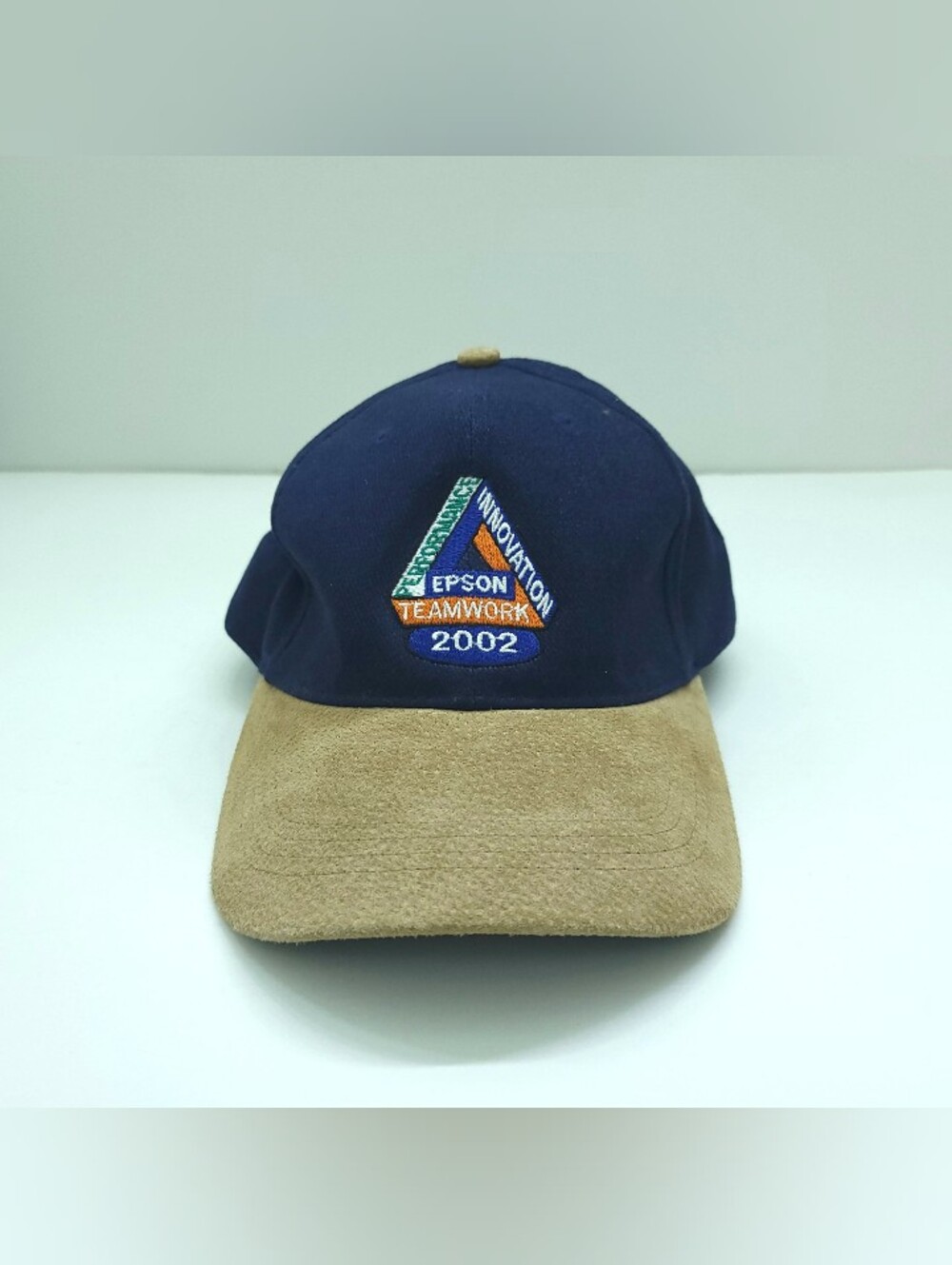 Epson Strapback Cap Vintage 2002 Technical Products America Embroidered Suede